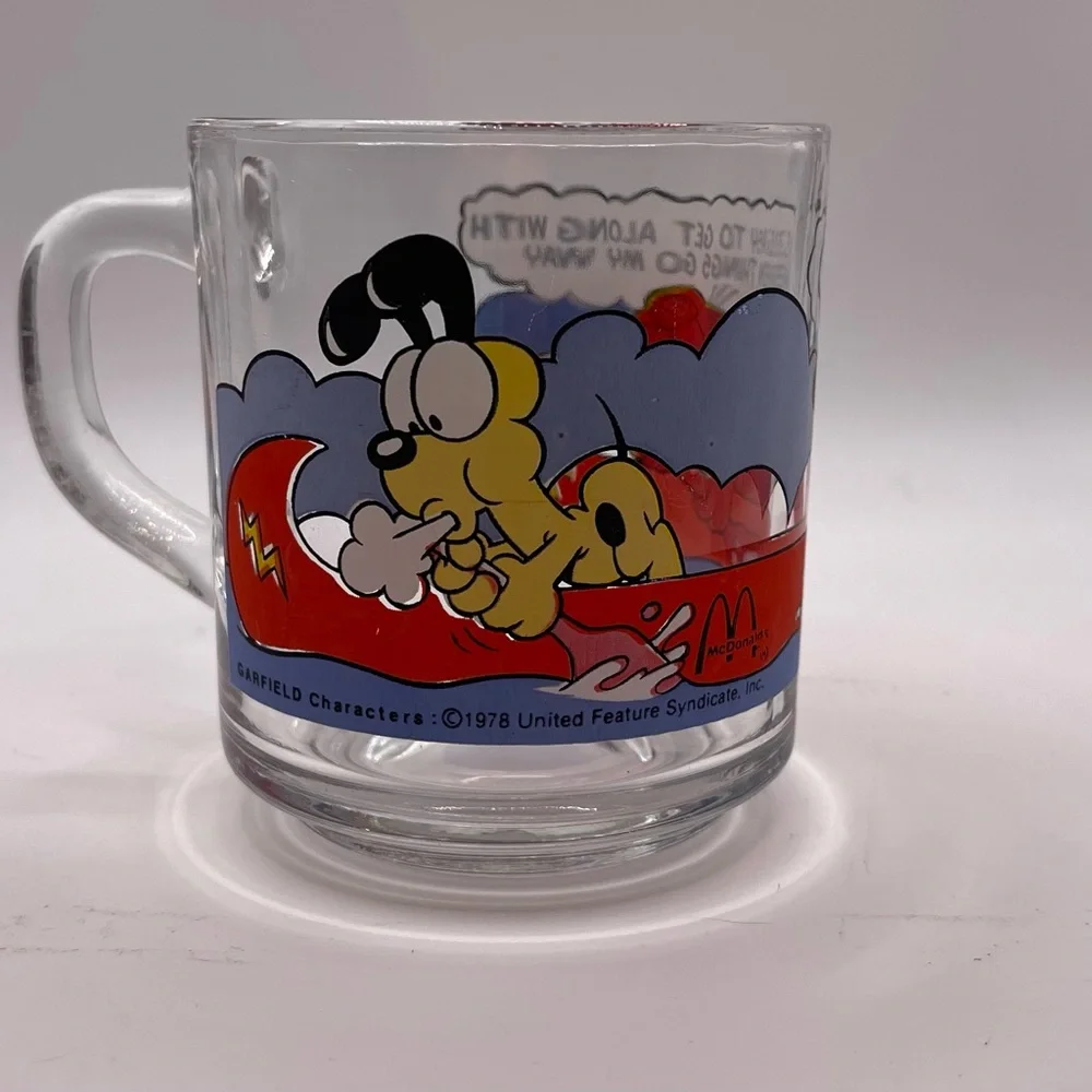 Garfield Odie McDonalds vintage coffee cup lot bundle 70’s 80’s Jim Davis Cups‎